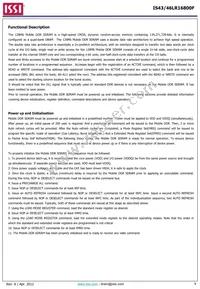 IS43LR16800F-6BL-TR Datasheet Page 9