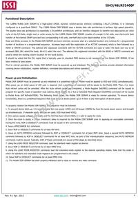 IS43LR32400F-6BL-TR Datasheet Page 9