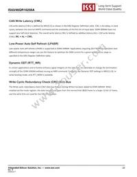 IS43QR16256A-093PBL Datasheet Page 22