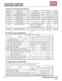 IS43R16160B-6TLI-TR Datasheet Page 18