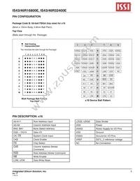 IS43R32400E-4B Datasheet Page 5