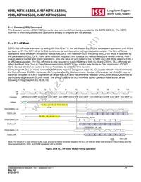 IS43TR16128B-107MBLI Datasheet Page 21