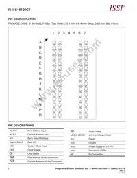 IS45S16100C1-7BLA1-TR Datasheet Page 2