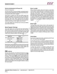 IS45S16100C1-7BLA1-TR Datasheet Page 21