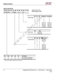 IS45S16100C1-7BLA1-TR Datasheet Page 22