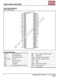 IS45S16100E-7TLA1-TR Datasheet Page 2