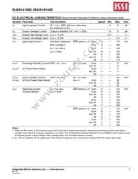IS45S16100E-7TLA1-TR Datasheet Page 7
