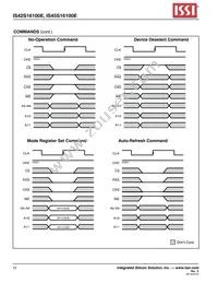 IS45S16100E-7TLA1-TR Datasheet Page 12