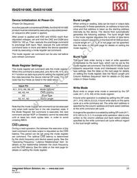 IS45S16100E-7TLA1-TR Datasheet Page 23