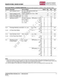 IS45S16100H-7BLA2 Datasheet Page 7