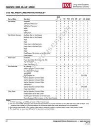 IS45S16100H-7BLA2 Datasheet Page 20