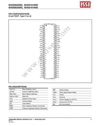 IS45S16160D-7TLA2-TR Datasheet Page 3
