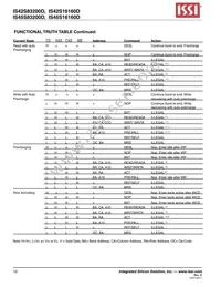 IS45S16160D-7TLA2-TR Datasheet Page 12
