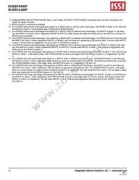 IS45S16400F-7BLA2-TR Datasheet Page 12