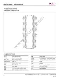 IS45S16800B-7TLA1-TR Datasheet Page 4