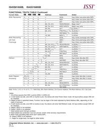 IS45S16800B-7TLA1-TR Datasheet Page 11