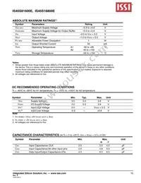 IS45S16800E-7TLA2-TR Datasheet Page 15