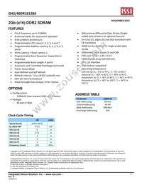 IS46DR16128A-3DBLA2-TR Datasheet Cover