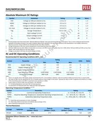 IS46DR16128A-3DBLA2-TR Datasheet Page 13