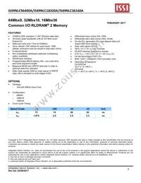 IS49NLS96400A-25WBL Datasheet Cover