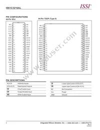 IS61C3216AL-12KLI Datasheet Page 2