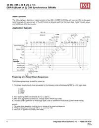 IS61DDB22M18-250M3L Datasheet Page 6