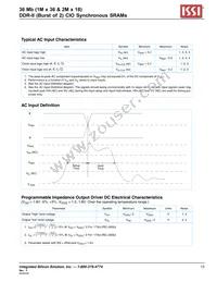 IS61DDB22M18-250M3L Datasheet Page 13