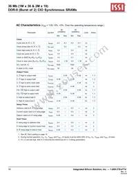 IS61DDB22M18-250M3L Datasheet Page 16