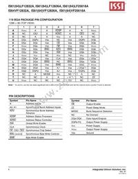 IS61LF12836A-7.5B2I-TR Datasheet Page 4