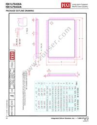 IS61LF6436A-8.5TQI Datasheet Page 16