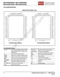 IS61LPD25636A-200TQLI Datasheet Page 8