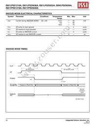 IS61LPS25636A-200B2I-TR Datasheet Page 20