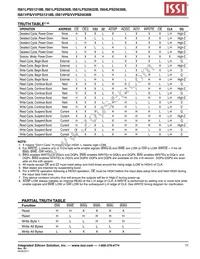 IS61LPS51218B-200TQLI-TR Datasheet Page 11