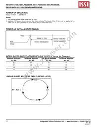 IS61LPS51218B-200TQLI-TR Datasheet Page 12