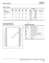 IS61LV12816L-10LQI-TR Datasheet Page 2
