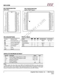 IS61LV256-15TL Datasheet Page 2
