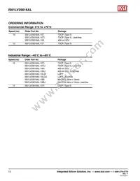 IS61LV25616AL-10T-TR Datasheet Page 12