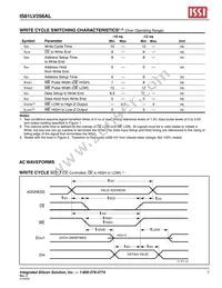 IS61LV256AL-10TLI-TR Datasheet Page 7