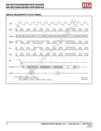 IS61NLF102436A-7.5TQLI-TR Datasheet Page 14