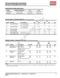 IS61NLF25636A-7.5B2I-TR Datasheet Page 13