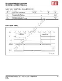 IS61NLF25636A-7.5B2I-TR Datasheet Page 17