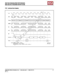 IS61NLF25636A-7.5B2I-TR Datasheet Page 21