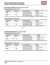 IS61NLP204818A-166TQ-TR Datasheet Page 17