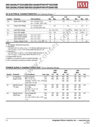 IS61NLP204818B-250B3L Datasheet Page 14