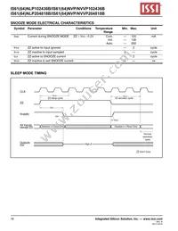 IS61NLP204818B-250B3L Datasheet Page 18