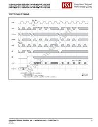 IS61NLP25636B-200B3LI Datasheet Page 19