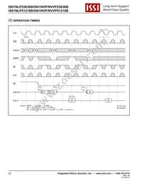 IS61NLP25636B-200B3LI Datasheet Page 22