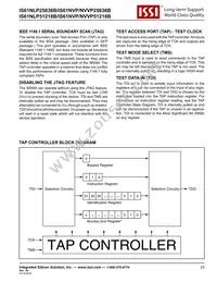 IS61NLP25636B-200B3LI Datasheet Page 23