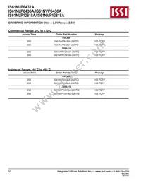 IS61NLP6432A-200TQLI Datasheet Page 20
