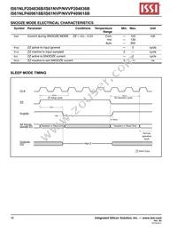 IS61NVP204836B-166TQLI Datasheet Page 18